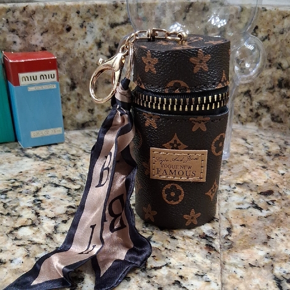 Accessories - Brown Monogram Keychain Holder with Scarf